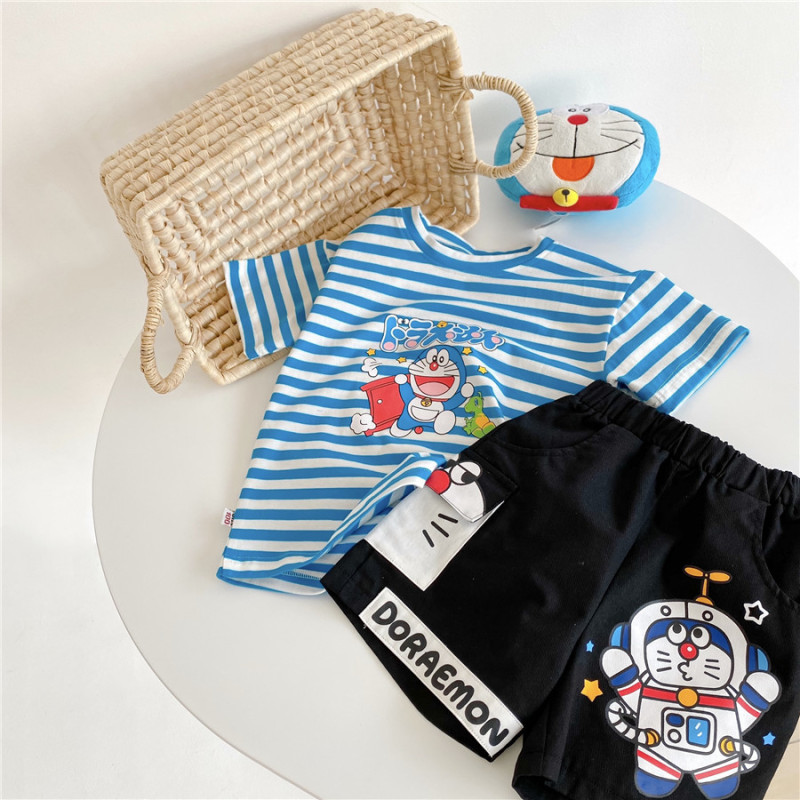 Replica Doraemon Design Kids Boys And Girls Baby Cute And Comfortable Cartoon Print Patch Shorts